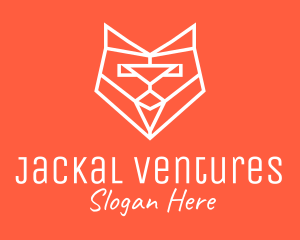 Fox Geometric Monoline logo design