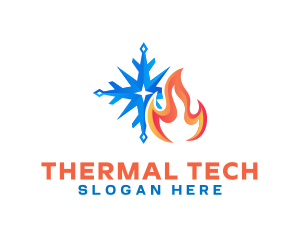 Fire Snow Thermal logo design