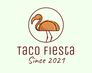 Taco - Taco Flamingo Bird logo design