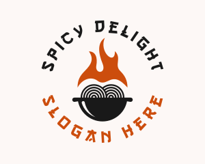 Spicy - Spicy Oriental Noodles logo design