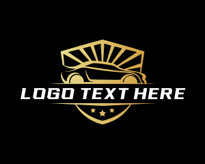 Panel Beater - Luxury Car Shield logo design