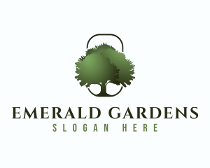 Nature Garden Tree logo design