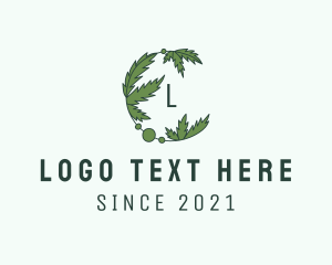 Marijuana - Green Cannabis Leaf logo design