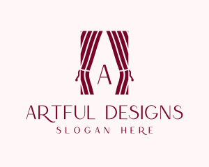 Curtain Home Decor logo design