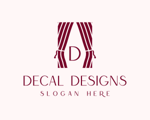 Curtain Home Decor logo design