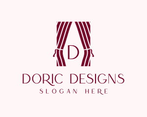 Curtain Home Decor logo design