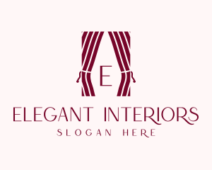 Curtain Home Decor logo design