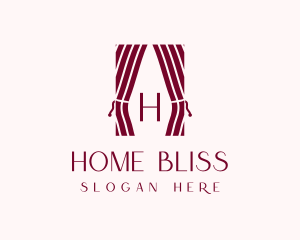 Curtain Home Decor logo design