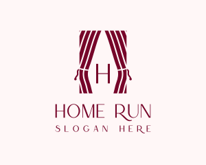 Curtain Home Decor logo design