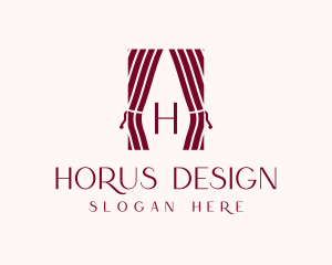 Curtain Home Decor logo design