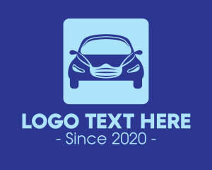 Application - Face Mask Car Ride logo design