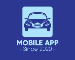 App - Face Mask Car Ride logo design