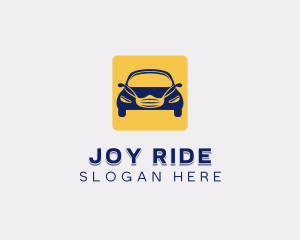 Ride - Face Mask Car Ride logo design