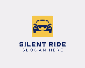 Face Mask Car Ride logo design