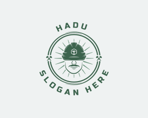 Human - Carpenter Handyman Builder logo design