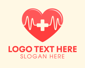 Physician - Medical Heart Heartbeat Pulse logo design