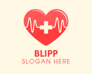 Clinic - Medical Heart Heartbeat Pulse logo design