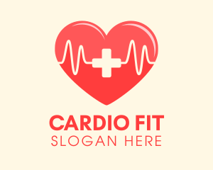Cardio - Medical Heart Heartbeat Pulse logo design