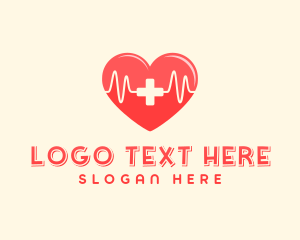 Medical Heart Heartbeat Pulse logo design