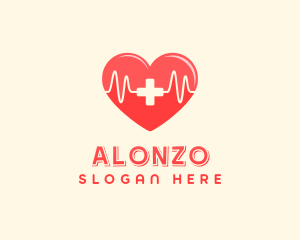 Medical Heart Heartbeat Pulse logo design