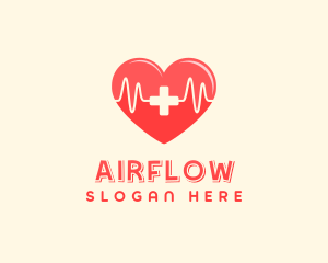 Medical Heart Heartbeat Pulse logo design