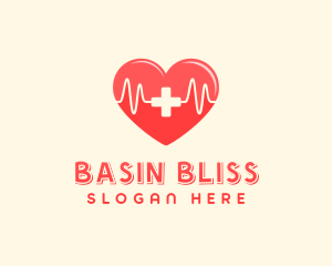 Medical Heart Heartbeat Pulse logo design