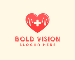 Medical Heart Heartbeat Pulse logo design