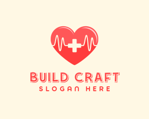 Medical Heart Heartbeat Pulse logo design