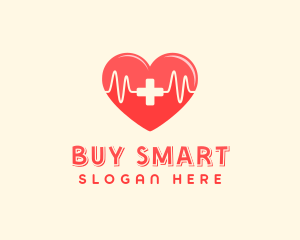 Medical Heart Heartbeat Pulse logo design