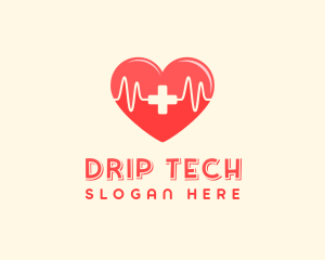 Medical Heart Heartbeat Pulse logo design