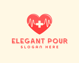 Medical Heart Heartbeat Pulse logo design