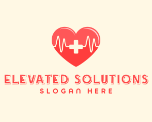 Medical Heart Heartbeat Pulse logo design