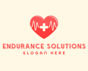 Medical Heart Heartbeat Pulse logo design