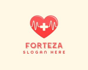 Medical Heart Heartbeat Pulse logo design