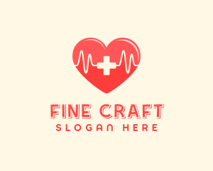 Medical Heart Heartbeat Pulse logo design