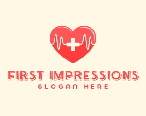 Medical Heart Heartbeat Pulse logo design