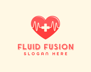 Medical Heart Heartbeat Pulse logo design