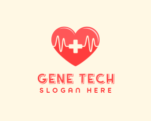 Medical Heart Heartbeat Pulse logo design