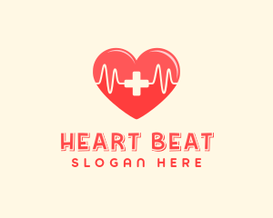 Medical Heart Heartbeat Pulse logo design