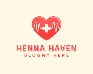 Medical Heart Heartbeat Pulse logo design