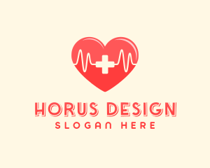 Medical Heart Heartbeat Pulse logo design