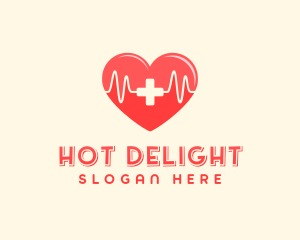 Medical Heart Heartbeat Pulse logo design