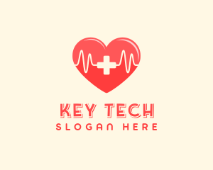 Medical Heart Heartbeat Pulse logo design