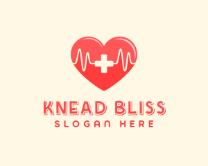 Medical Heart Heartbeat Pulse logo design