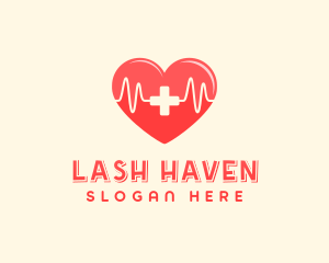 Medical Heart Heartbeat Pulse logo design