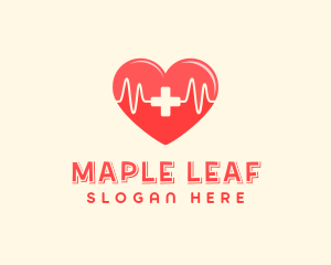 Medical Heart Heartbeat Pulse logo design