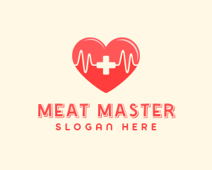 Medical Heart Heartbeat Pulse logo design