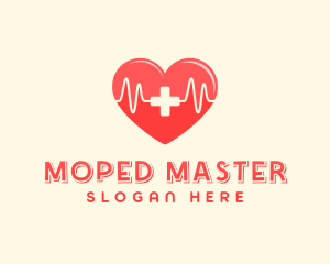 Medical Heart Heartbeat Pulse logo design