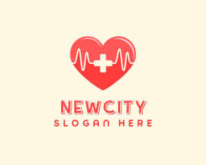 Medical Heart Heartbeat Pulse logo design