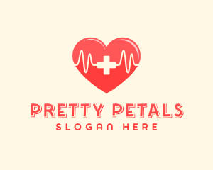 Medical Heart Heartbeat Pulse logo design